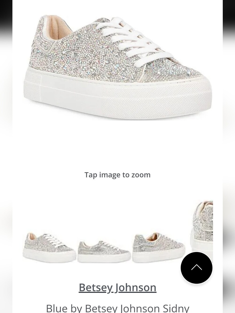 💰Beige Crystal Embellished Lace-Up Sneakers
